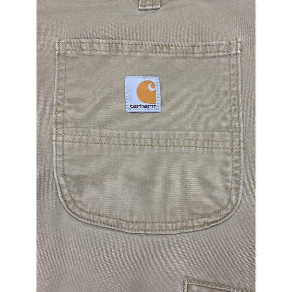 Carhartt Men's Relaxed Fit Straight Leg Tan Canvas Pants - Size 36x34 (35x33) - Picture 5 of 5